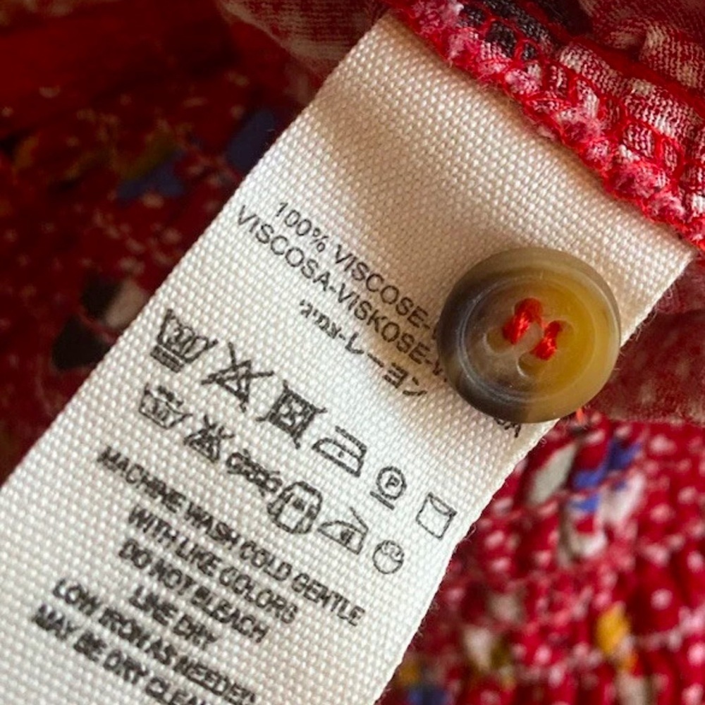 Free People Red Floral Halter Top - Picture 4 of 6